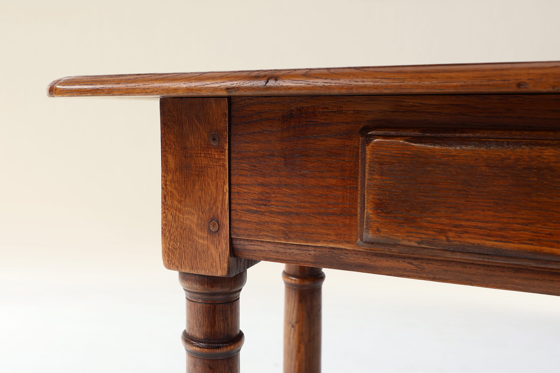 Rustic oak console table with drawer, Belgium ca. 1800thumbnail